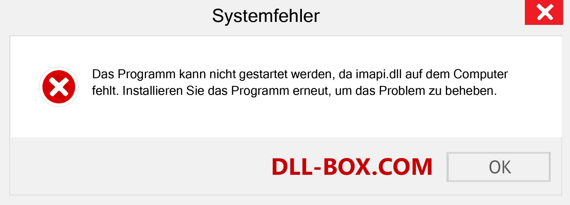 imapi.dll-Datei fehlt?. Download für Windows 7, 8, 10 - Fix imapi dll Missing Error unter Windows, Fotos, Bildern